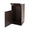 Alpine Industries Black 40 Gallon Wood Receptacle Enclosure with Drop Hole and Tray Shelf ALP476-BLK - alternate 6